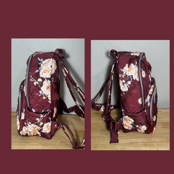 Vera Bradley Small Backpack in Performance Twill Blooms and Branches NWT main image 8